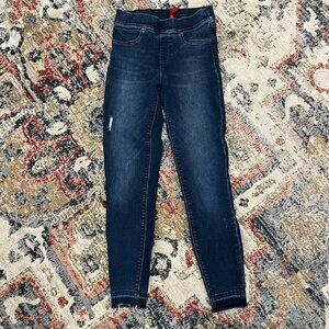 Spanx Distressed Ankle Skinny Jeans Medium Wash Small